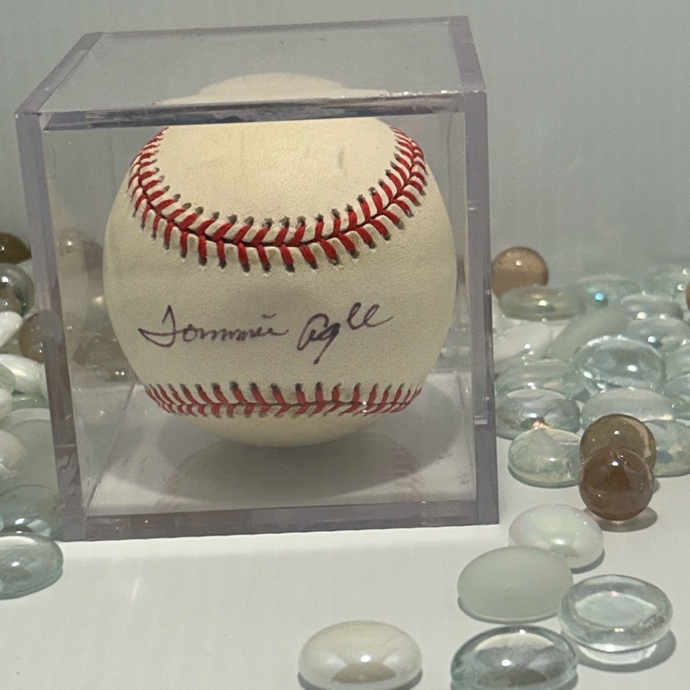 Tommie Agee Signed Baseball – Autographed MLB Collectible with Protective Case